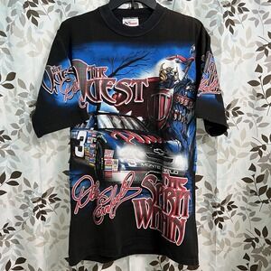 Chase VTG 1998 Dale Earnhardt the Quest AOP NASCAR Racing T Shirt Size S/M